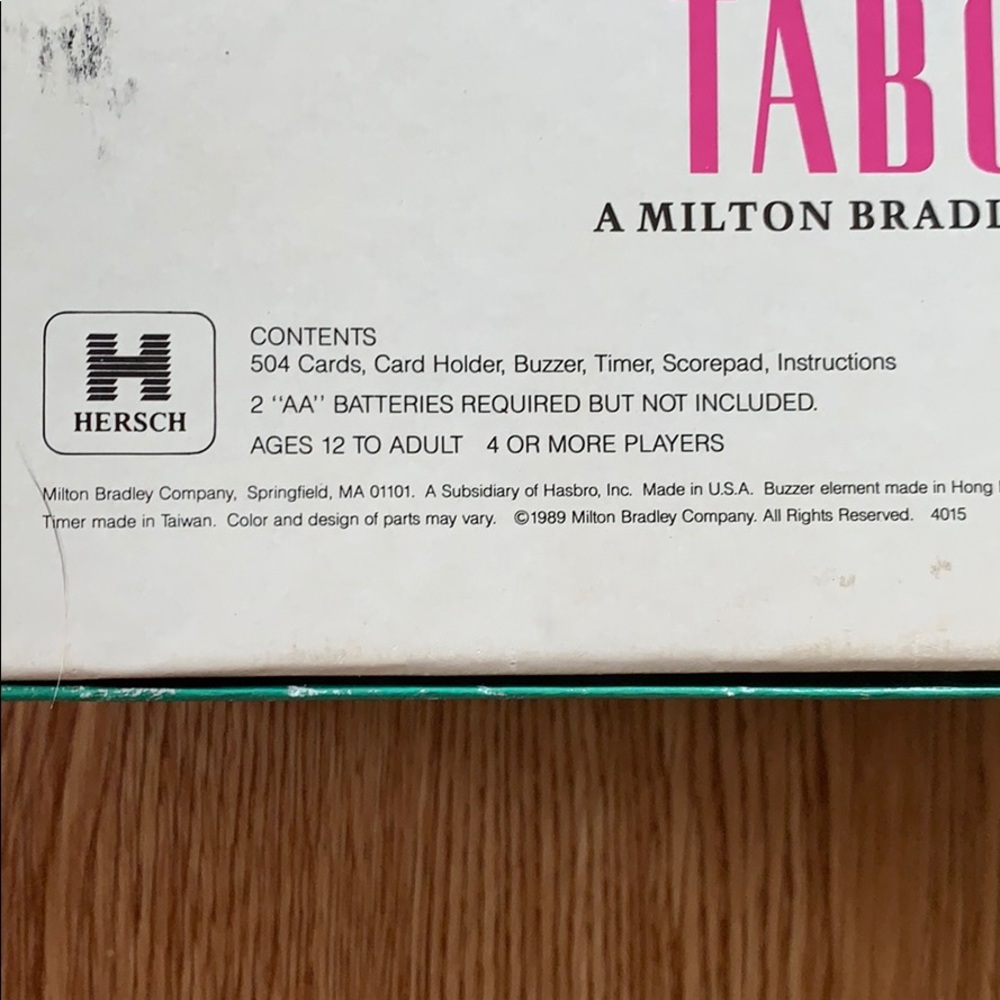 TABOO The Game of Unspeakable Fun (Collectible) - Picture 8 of 8